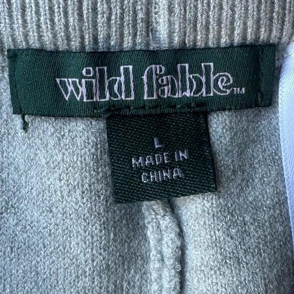 NWT Grey Wild Fable knit pull on shorts. Size Large - Picture 2 of 4